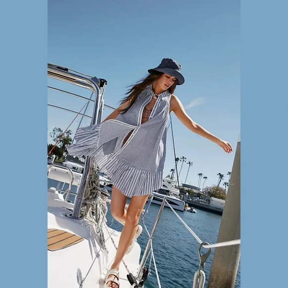 Blouse mini dress by FP in three color 💛 🧱 💙 - Picture 3 of 3